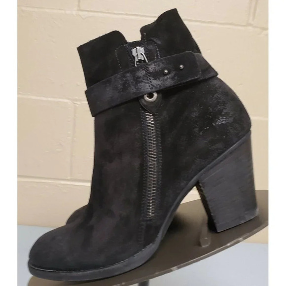 Paul Green 8.5 US Black Nubuck Sheridan Ankle Comfort Chic Boot/Bootie AU6 $490 - Picture 5 of 12